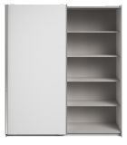 Kleiderschrank Swing in wei Schiebetrenschrank 2-trig mit Spiegel 178 x 203 cm, Soft-Close