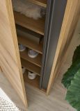 Schuhschrank Center in Evoke Eiche und grau Flurschrank 50 x 200 cm