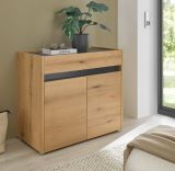 Schuhschrank Center in Evoke Eiche und grau Flurkommode 80 x 70 cm