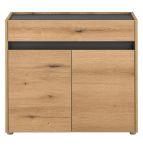 Schuhschrank Center in Evoke Eiche und grau Flurkommode 80 x 70 cm