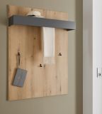 Garderobenpaneel Center in Evoke Eiche und grau Wandgarderobe 100 x 135 cm