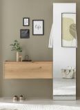 Garderobe Set 2-teilig Center in Evoke Eiche und grau Garderobenkombination 150 x 200 cm