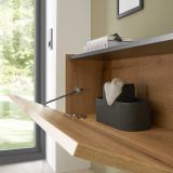 Garderobe Set 2-teilig Center in Evoke Eiche und grau Garderobenkombination 150 x 200 cm