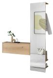 Garderobe Set 2-teilig Center in Evoke Eiche und grau Garderobenkombination 150 x 200 cm