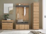 Garderobe Set 6-teilig Center in Evoke Eiche und grau Garderobenkombination 260 x 200 cm