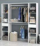 Parisot Kleiderschrank Combi in wei� Mehrzweckschrank 176 x 180 cm