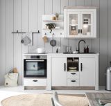 Kche Hngeschrank Rovola in wei Pinie Landhaus Kchenschrank hngend 92 x 85 cm, Soft-Close