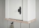 Kche Hngeschrank Rovola in wei Pinie Landhaus Kchenschrank hngend 55 x 85 cm, Soft-Close