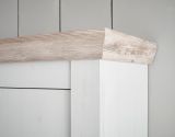 Kche Hngeschrank Rovola in wei Pinie Landhaus Kchenschrank hngend 55 x 85 cm, Soft-Close