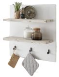 Kchenregal Rovola in wei Pinie Landhaus Kche Wandregal 60 x 65 cm Gewrzregal