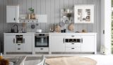 Kche Rovola in wei Pinie Landhaus Kchenschrank Set 7-teilig 394 x 200 cm