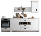 Kche Rovola in wei Pinie Landhaus Kchenschrank Set 4-teilig 264 x 200 cm