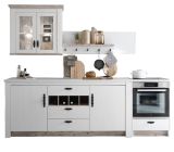 Kche Rovola in wei Pinie Landhaus Kchenschrank Set 4-teilig 264 x 200 cm