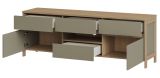 TV-Lowboard Finnes in Salbei und Eiche TV Unterteil skandinavisch 164 cm, Soft-Close