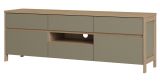 TV-Lowboard Finnes in Salbei und Eiche TV Unterteil skandinavisch 164 cm, Soft-Close