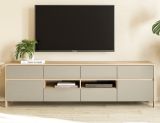 TV-Lowboard Finnes in Salbei und Eiche TV Unterteil skandinavisch 193 cm, Soft-Close