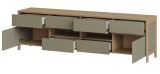 TV-Lowboard Finnes in Salbei und Eiche TV Unterteil skandinavisch 193 cm, Soft-Close