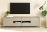 TV-Lowboard Finnes in Salbei und Eiche TV Unterteil skandinavisch 193 cm, Soft-Close