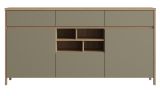 Sideboard Finnes in Salbei und Eiche Kommode skandinavisch 164 cm, Soft-Close
