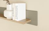 Wandboard Finnes in Salbei und Eiche Wandregal skandinavisch 150 cm