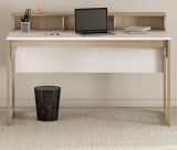 Schreibtisch Finnes in wei und Eiche Laptoptisch skandinavisch 120 cm