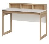 Schreibtisch Finnes in wei und Eiche Laptoptisch skandinavisch 120 cm