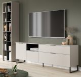 Regal Morena in kaschmir und schwarz Standregal 45 x 192 cm