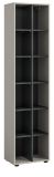 Regal Morena in kaschmir und schwarz Standregal 45 x 192 cm