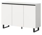 Sideboard Gelia in wei und schwarz Kommode 120 x 84 cm, Soft-Close