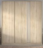 Parisot Kleiderschrank Escale6 in Eiche japanisch Drehtrenschrank 3-trig 185 x 203 cm