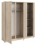 Parisot Kleiderschrank Escale6 in Eiche japanisch Drehtrenschrank 3-trig 185 x 203 cm