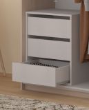 Kleiderschrank Swing in Jackson Eiche Schiebetrenschrank 2-trig mit Spiegel 178 x 203 cm, Soft-Close