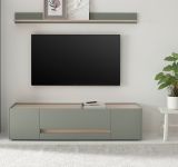 TV-Lowboard Center in Salbei und Barista Eiche TV Unterteil 170 cm