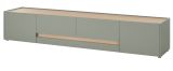 TV-Lowboard Center in Salbei und Barista Eiche TV Unterteil 223 cm TV-Board XL