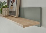 Wandboard Center in Salbei und Barista Eiche Wandregal 170 x 15 cm