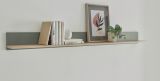 Wandboard Center in Salbei und Barista Eiche Wandregal 170 x 15 cm