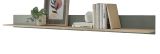Wandboard Center in Salbei und Barista Eiche Wandregal 170 x 15 cm