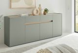 Sideboard Center in Salbei und Barista Eiche Kommode 223 cm