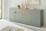 Sideboard Center in Salbei und Barista Eiche Kommode 223 cm