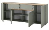 Sideboard Center in Salbei und Barista Eiche Kommode 223 cm