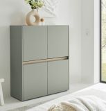 Highboard Center in Salbei und Barista Eiche Kommode 100 x 120 cm