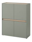 Highboard Center in Salbei und Barista Eiche Kommode 100 x 120 cm