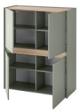 Highboard Center in Salbei und Barista Eiche Kommode 100 x 120 cm