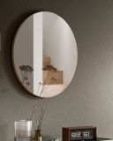 Garderobenspiegel Borga in Artisan Eiche Wandspiegel rund  70 cm