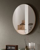 Garderobenspiegel Borga in Artisan Eiche Wandspiegel rund  70 cm