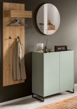 Garderobe Set 3-teilig Borga in Salbei und Artisan Eiche 155 x 197 cm, Soft-Close
