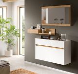 Garderobenspiegel Borga in Artisan Eiche Wandspiegel 110 x 60 cm