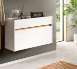 Schuhkipper Borga in wei und Artisan Eiche Schuhschrank hngend 110 cm