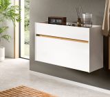Schuhkipper Borga in wei und Artisan Eiche Schuhschrank hngend 110 cm