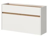 Schuhkipper Borga in wei und Artisan Eiche Schuhschrank hngend 110 cm